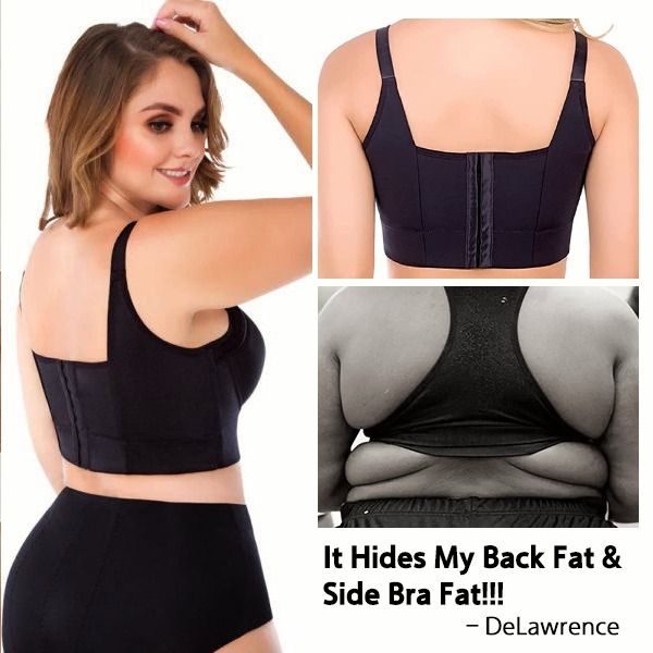 Push-Up Back Smoothing Bra - Black (Buy 1 Get 1 Free)