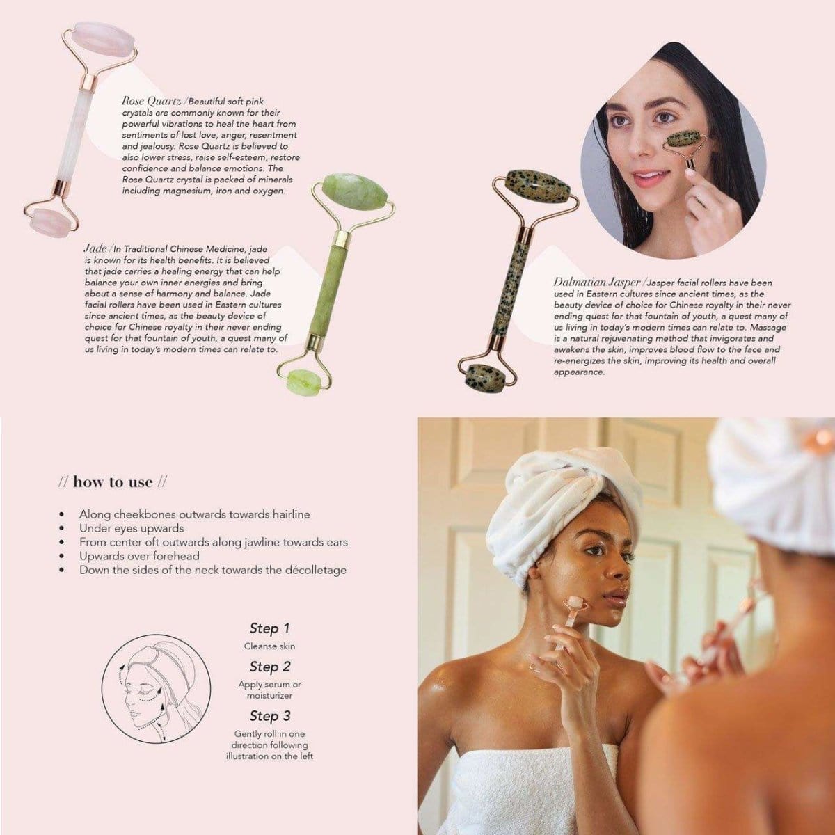 Pazpure™ | Rose Quartz Facial Roller